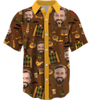 Collar Button Up | Father's Day | Icy SuperFLEX fabric - Brown