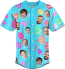 Baseball Button Up | Easter Day | Poly-cotton fabric - Aqua Blue