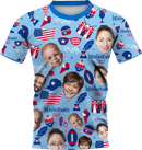 Jersey | Independence Day | Icy SuperFLEX fabric - Baby Blue