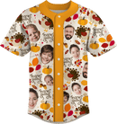 Baseball Button Up | Thanksgiving Day | Poly-cotton fabric - Cream