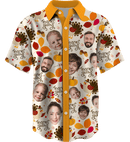 Collar Button Up | Thanksgiving Day | Poly-Cotton fabric - Cream