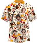 Collar Button Up | Thanksgiving Day | Poly-Cotton fabric - Cream