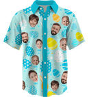 Collar Button Up | Easter Day | Icy SuperFLEX fabric - Baby Blue
