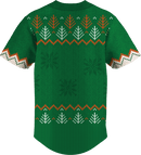 Baseball Button Up | Cozy & Bright | Poly-cotton fabric - Green
