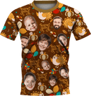 Jersey | Thanksgiving Day | Poly-Cotton fabric - Caramel