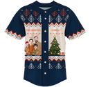 Baseball Button Up | Cozy & Bright | Poly-cotton fabric - Dark Blue
