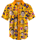 Collar Button Up | Independence Day | Icy SuperFLEX fabric - Yellow