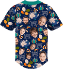 Baseball Button Up | Thanksgiving Day | Poly-cotton fabric - Navy Blue