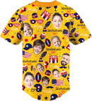 Baseball Button Up | Independence Day | Poly-cotton fabric - Yellow