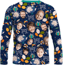 Sweater | Thanksgiving Day | Poly-cotton fabric - Navy Blue