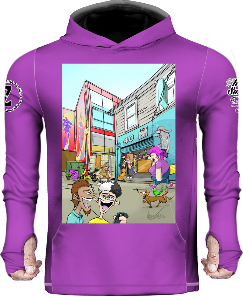 The Gordy-verse | Purple Sun Hoodie