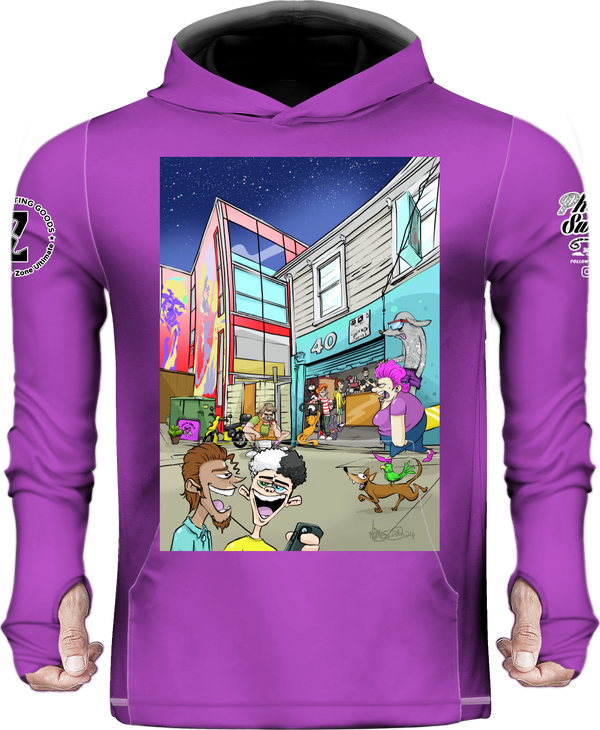 The Gordy-verse | Purple Sun Hoodie