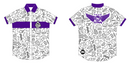 Titan Disc Golf | Purple White Pattern Button Up