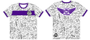 Titan Disc Golf | Pattern Purple White Short Sleeve