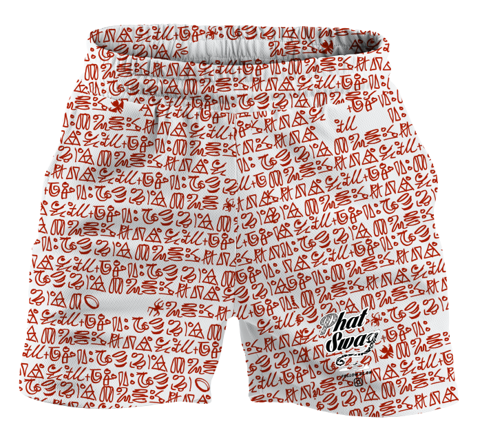 Monkey Zombie Red Spirit Shorts