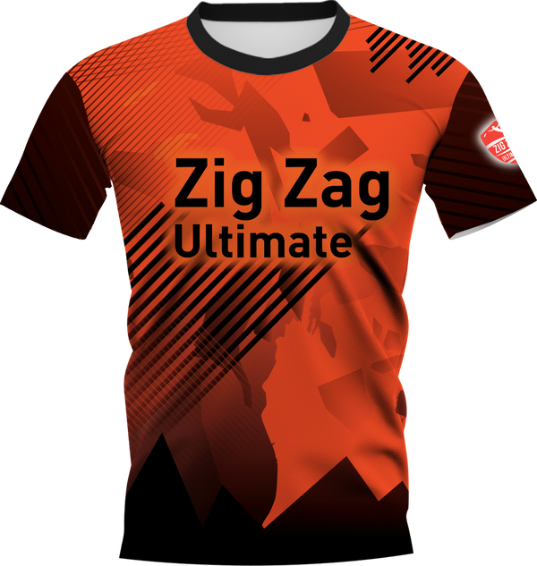 Zig Zag Orange Ultimate | Jersey - SuperFly X fabric