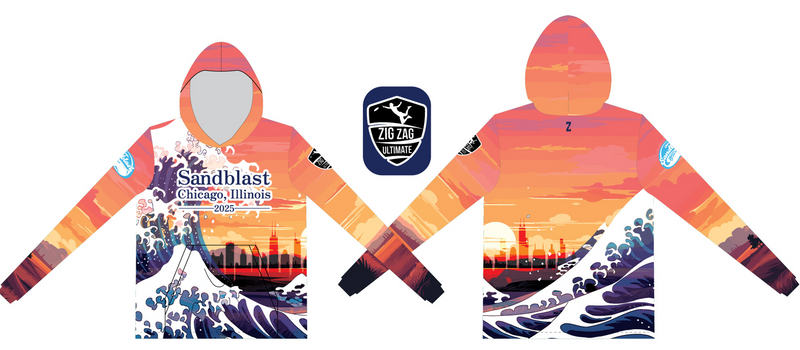 Chicago Sandblast | Orange Sun Hoodie