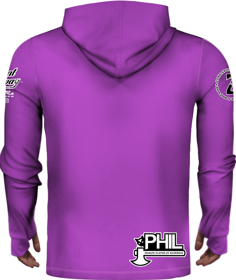Phil Dsok Pinup | Purple Sun Hoodie