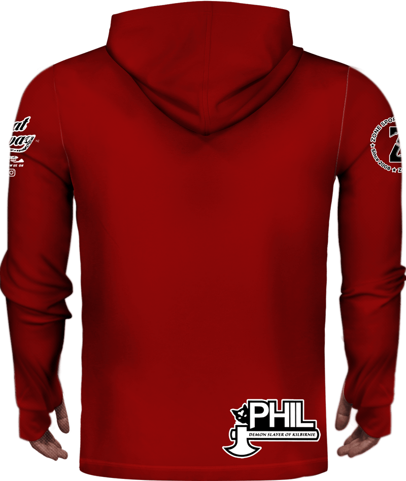 Phil Pinup 1 | Red Sun Hoodie