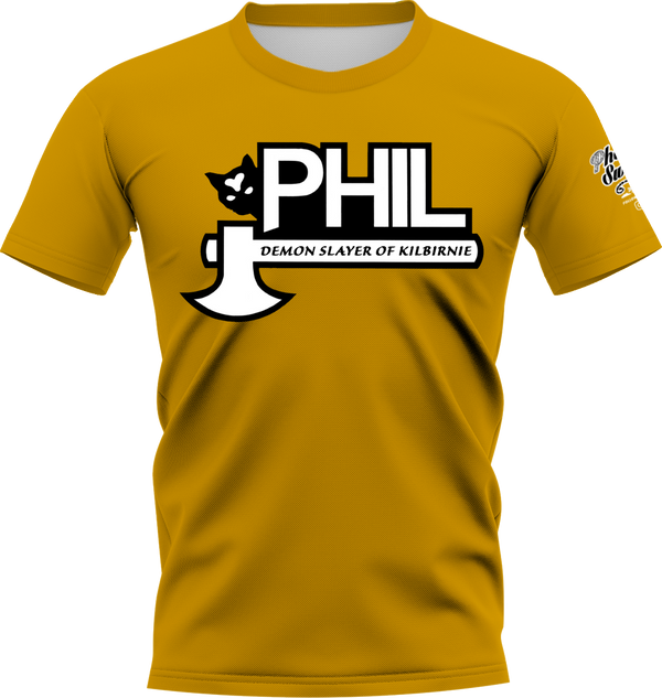 Phil The Demon Slayer Of Kilbirnie Dark Yellow Jersey