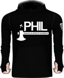 Phil The Demon Slayer Of Kilbirnie | Black Sun Hoodie