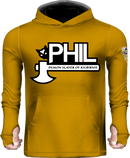 Phil The Demon Slayer Of Kilbirnie Dark Yellow Sun Hoodie