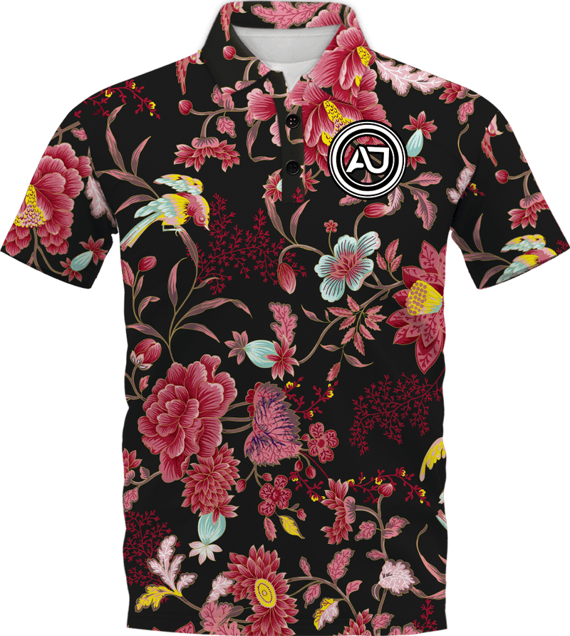 AJ Carey | Red Flower Polo