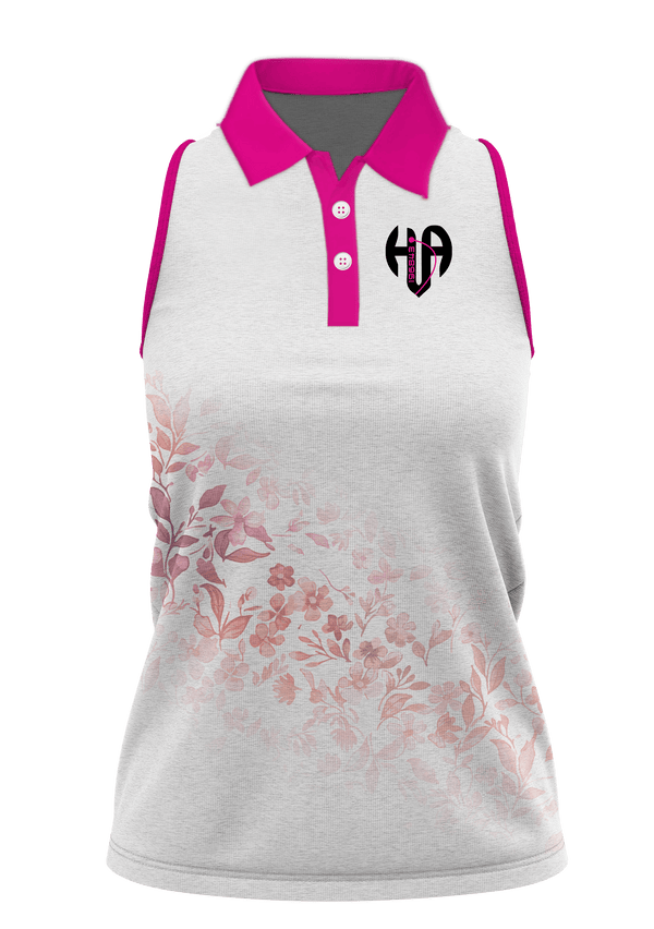 Disc Golf | Hailymar Arias The Spring White Racerback Polo