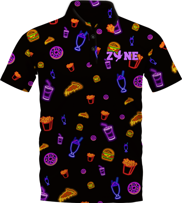 Disc Golf | Kimberly Neon Diner Polo