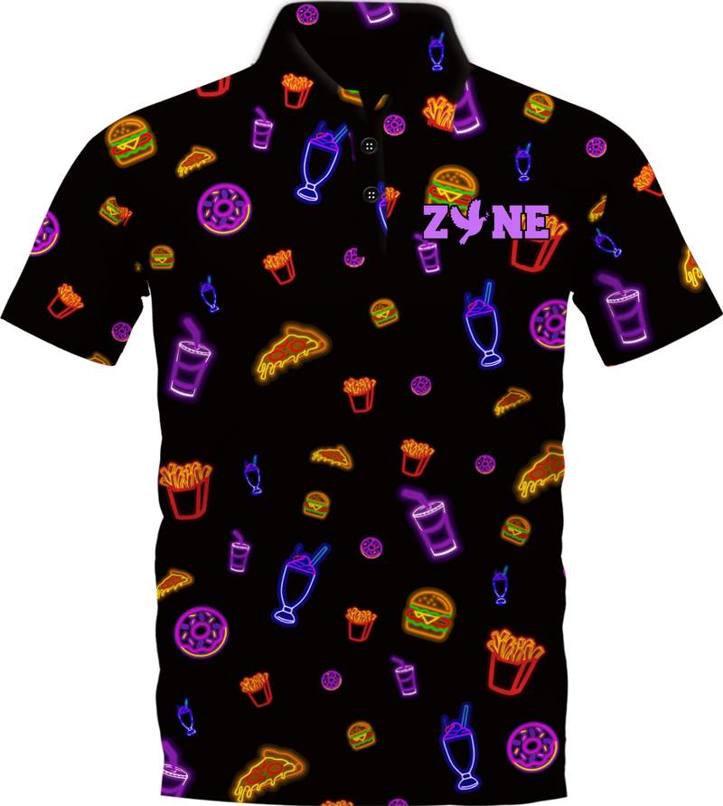 Disc Golf | Kimberly Neon Diner Polo