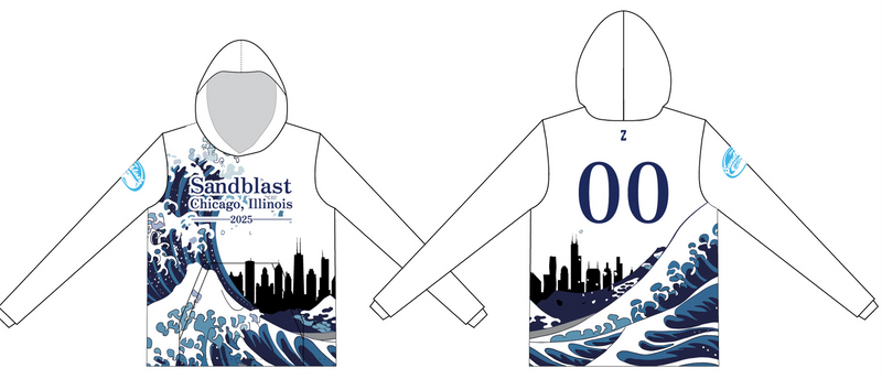 Chicago Sandblast | White Sun Hoodie