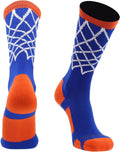 Elite Basketball Socks with Net Crew Length - Made in the USA