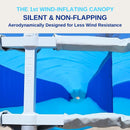 Shadesock – the World’S 1St Wind-Inflating, Beach Shade – Silent, Non-Flapping Design, 8X10Ft Auto-Directing Canopy – Light-Weight and Portable – Easy 2 Minute Set-Up