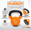 Kettlebells Rubber Base, Kettlebell Set for Women, Strength Training Kettlebells Weights (10-65 Lbs)