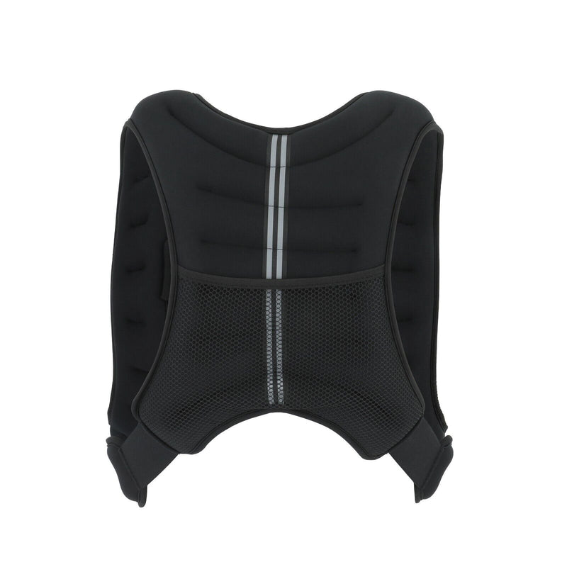 Weighted Vest 10-20Lbs Weight Reflective Workout Strength Training Running Black