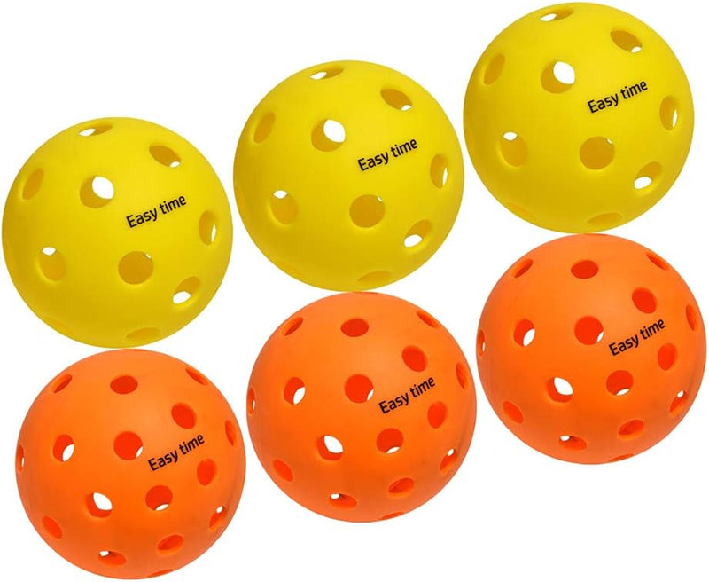 Pickleball Ball Set, 40 Holes Pickleball Balls for Outdoor Sport, 26 Holes for Indoor, Highly Durable and Consistent Bounce, USAPA Standard for Pickleball Sport, 4/6/12 Pack to Choose