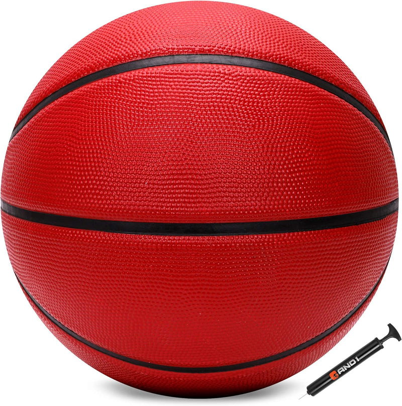 Fantom Rubber Basketball: Official Regulation Size 7 (29.5 Inches) Rubber Basketball - Deep Channel Construction Streetball, Made for Indoor Outdoor Basketball Games