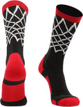 Elite Basketball Socks with Net Crew Length - Made in the USA