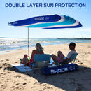 Shadesock – the World’S 1St Wind-Inflating, Beach Shade – Silent, Non-Flapping Design, 8X10Ft Auto-Directing Canopy – Light-Weight and Portable – Easy 2 Minute Set-Up