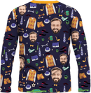 Sweater | Father's Day | Poly-cotton fabric - Dark Blue