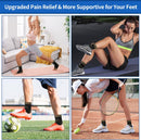 Copper Ankle Support Brace Compression Sleeve with Silicone Gel Reduce Foot Swelling Pain Relief from Plantar Fasciitis and Achilles Tendon (Medium - 1 Pair)