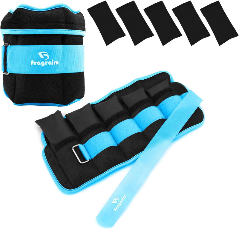 Adjustable Ankle Weights 1-3/4/5/6/8/10/12/15/20 LBS Pair with Removable Weight for Jogging, Gymnastics, Aerobics, Physical Therapy