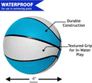 Regulation Size 9'' Swimming Pool Basketball, Waterproof, Blue (Size 6), for Ages 12+, 1 Piece