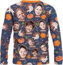 Sweater | Thanksgiving Day | Poly-cotton fabric - Indigo Blue
