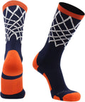 Elite Basketball Socks with Net Crew Length - Made in the USA