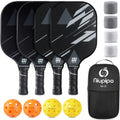 Pickleball Paddles Set of 2, USAPA Approved Lightweight Pickleball Rackets, Durable Fiberglass Pickleball Paddles Set with Polypropylene Honeycomb Core