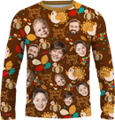 Sweater | Thanksgiving Day | Poly-cotton fabric - Caramel