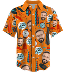 Collar Button Up | Father's Day | Icy SuperFLEX fabric - Orange 2