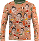 Sweater | Mother's Day | Poly-cotton fabric - Peach Cocoa