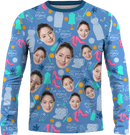 Sweater | Mother's Day | Poly-cotton fabric - Blue